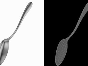 Serving Spoon Generic Cutlery 3D 模型