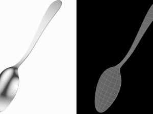 Serving Spoon Generic Cutlery 3D 模型