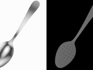 Serving Spoon Generic Cutlery 3D 模型