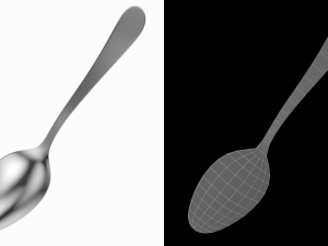 Serving Spoon Generic Cutlery 3D 模型