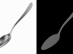 Serving Spoon Generic Cutlery 3D 模型