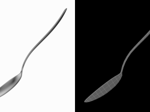 Serving Spoon Generic Cutlery 3D 模型