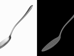 Serving Spoon Generic Cutlery 3D 模型