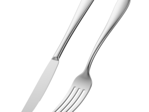 Dessert Knife and Fork Generic Cutlery Model 3D