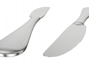 Dessert Knife and Fork Generic Cutlery Modelo 3D