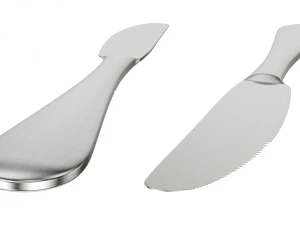 Dessert Knife and Fork Generic Cutlery 3D Model