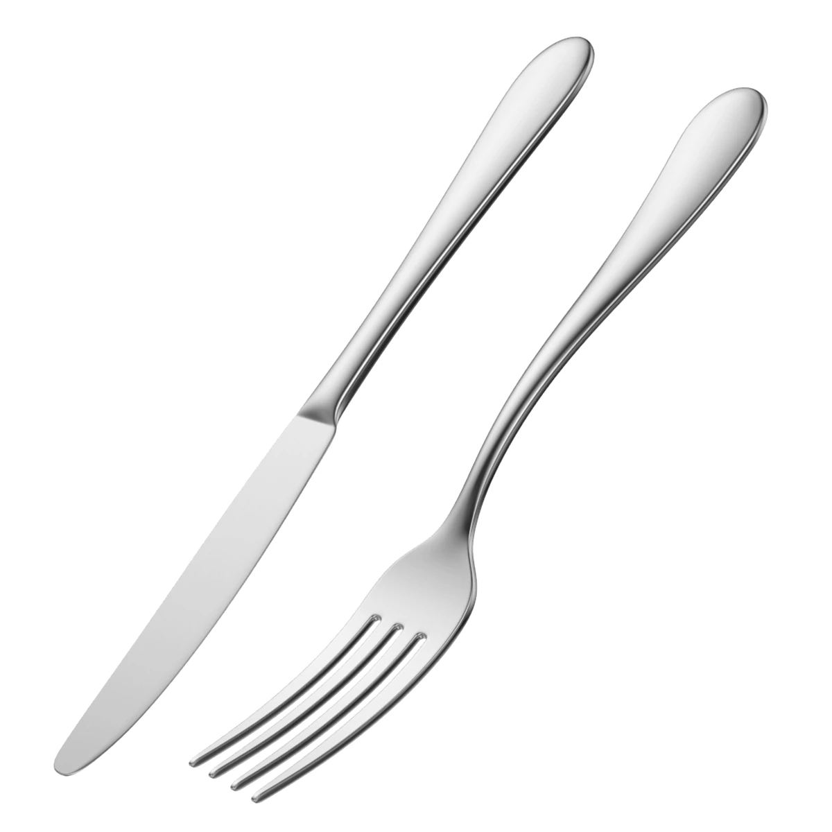 Table Dinner Knife and Fork Generic Cutlery 3D Model .c4d .max .obj .3ds .fbx .stl .blend 