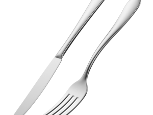 Table Dinner Knife and Fork Generic Cutlery Model 3D