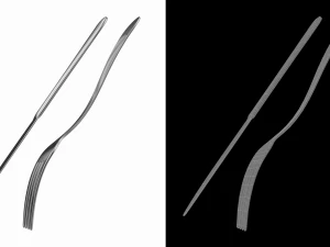 Table Dinner Knife and Fork Generic Cutlery 3D Model