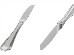 Dessert Knife Fork Spoon Classic Cutlery 3D Model