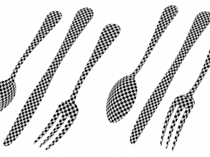 Dessert Knife Fork Spoon Classic Cutlery Modelo 3D