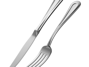 Table Dinner Knife and Fork Classic Cutlery 3D Model