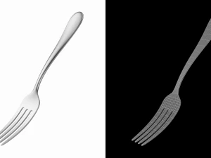 Dessert Fork Generic Cutlery 3D Model