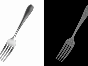 Dessert Fork Generic Cutlery 3D Model