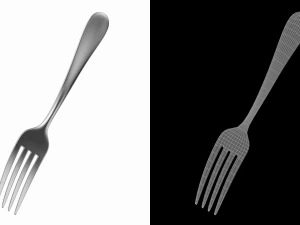 Dessert Fork Generic Cutlery 3D Model