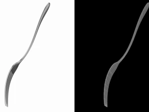 Dessert Fork Generic Cutlery 3D Model