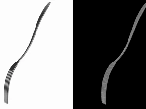 Dessert Fork Generic Cutlery 3D Model