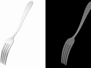 Dessert Fork Generic Cutlery 3D Model