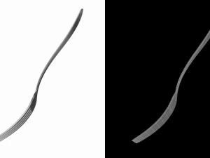 Dessert Fork Generic Cutlery 3D Model