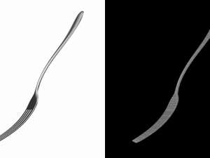 Dessert Fork Generic Cutlery 3D Model