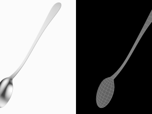 Soda Spoon Generic Cutlery 3D Model