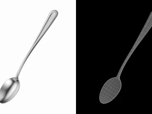 Soda Spoon Classic Cutlery 3D Model