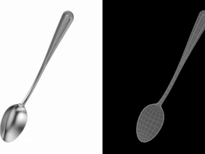 Soda Spoon Classic Cutlery 3D Model