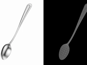Soda Spoon Classic Cutlery 3D Model