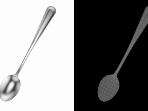 Soda Spoon Classic Cutlery 3D Model