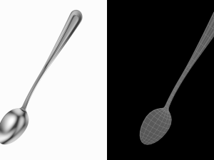Soda Spoon Classic Cutlery Modello 3D