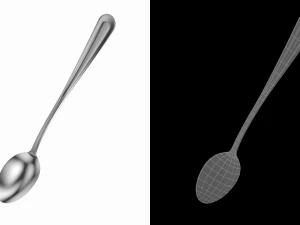 Soda Spoon Classic Cutlery 3D Model