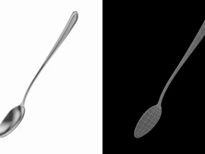 Soda Spoon Classic Cutlery 3D Model