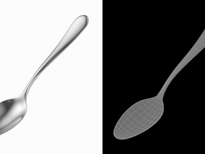Table Dinner Spoon Generic Cutlery Modello 3D