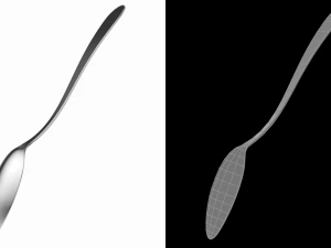 Table Dinner Spoon Generic Cutlery 3D Model