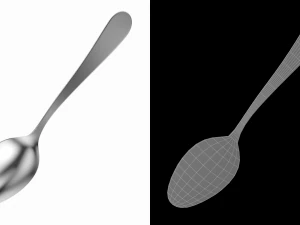 Table Dinner Spoon Generic Cutlery 3D Model