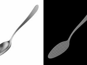 Table Dinner Spoon Generic Cutlery 3D Model