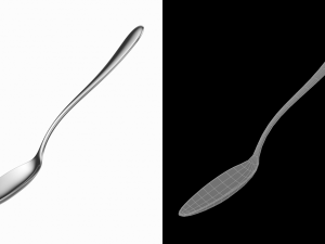 Table Dinner Spoon Generic Cutlery Modello 3D
