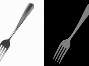 Table Dinner Fork Generic Cutlery Modello 3D