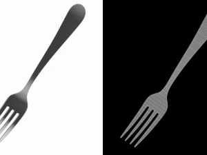 Fourchette De Table Couverts G&eacute;n&eacute;riques Modèle 3D