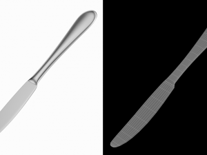 Table Dinner Knife Generic Cutlery Modello 3D