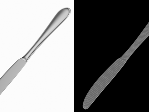 Table Dinner Knife Generic Cutlery Modello 3D