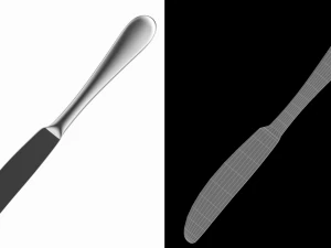 Table Dinner Knife Generic Cutlery 3D Model