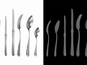 Classic Cutlery Set 7 Pieces COLLECTION 3D Model