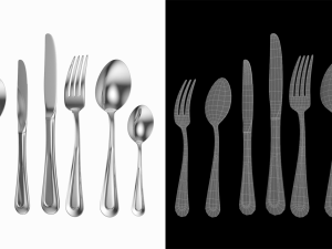 Classic Cutlery Set 7 Pieces COLLECTION Modelo 3D