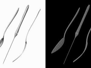 Table Dinner Knife Fork Spoon Classic Cutlery COLLECTION 3Dモデル