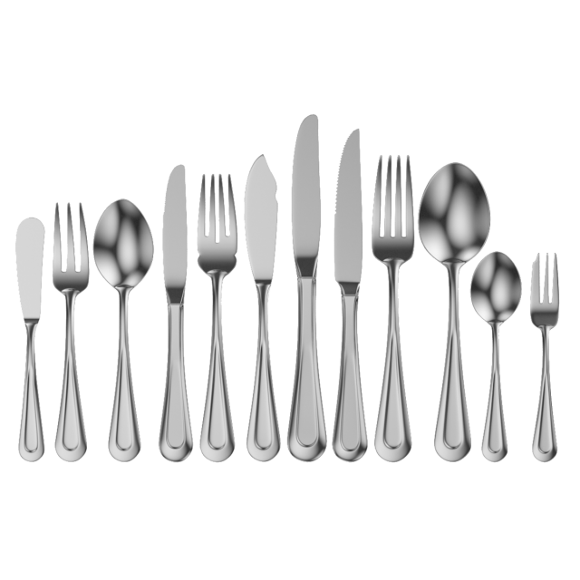 Classic Cutlery 12 Pieces COLLECTION 3D Model .c4d .max .obj .3ds .fbx .stl .blend 