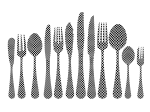Classic Cutlery 12 Pieces COLLECTION 3D Model