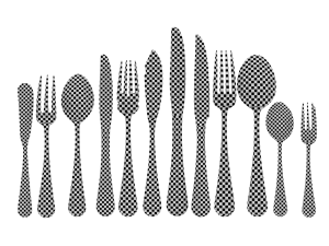 Classic Cutlery 12 Pieces COLLECTION 3D Model