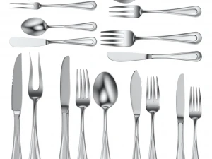 क्लासिक कटलरी 17 टुकड़ों का संग्रह 3D मॉडल