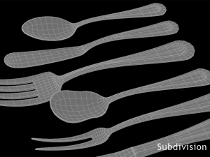 Classic Cutlery 17 Pieces COLLECTION 3D Model